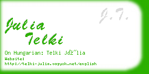 julia telki business card